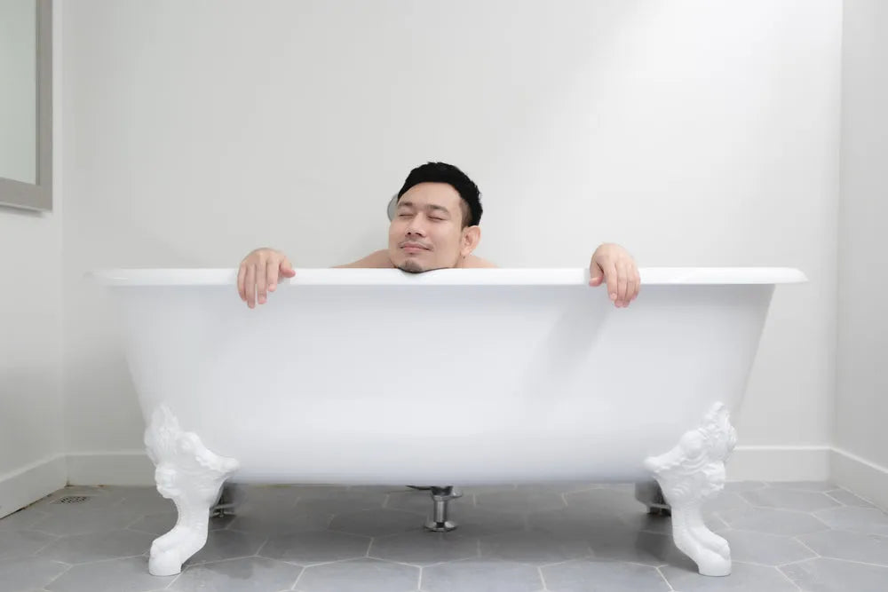 What do you put first, the bubble bath liquid or the water first?