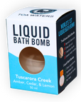 Tuscarora Creek Liquid Bath Bomb - Amber, Cedar, and Lemon