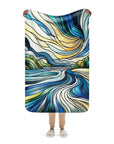 River Whisper Sherpa Blanket - TOA Waters