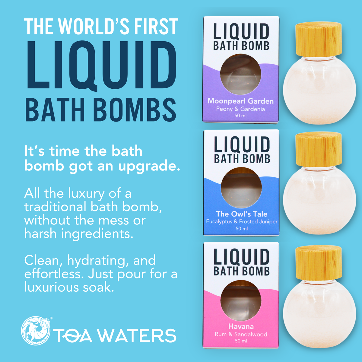 Tuscarora Creek Liquid Bath Bomb - Amber, Cedar, and Lemon