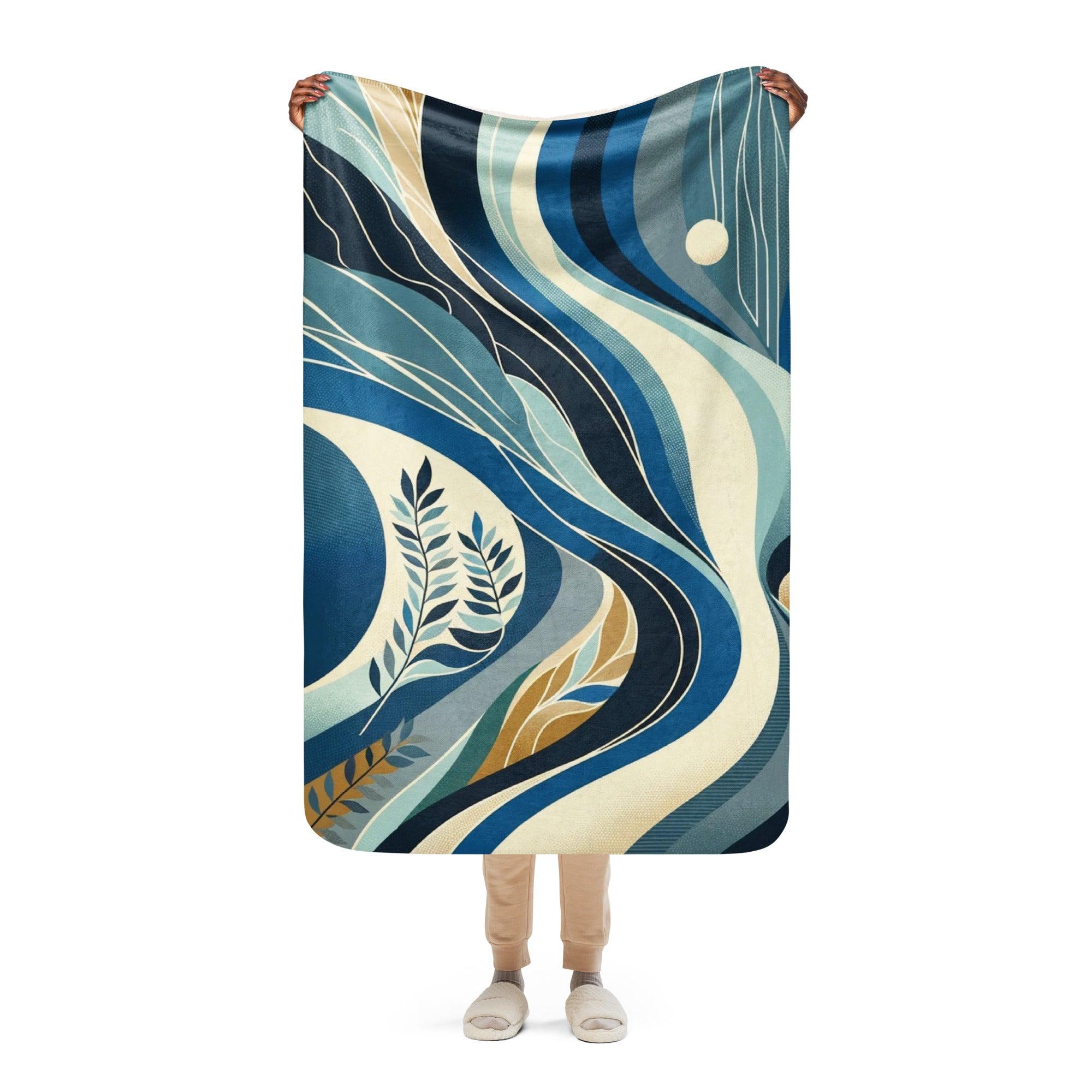 Botanic Current Sherpa Blanket - TOA Waters