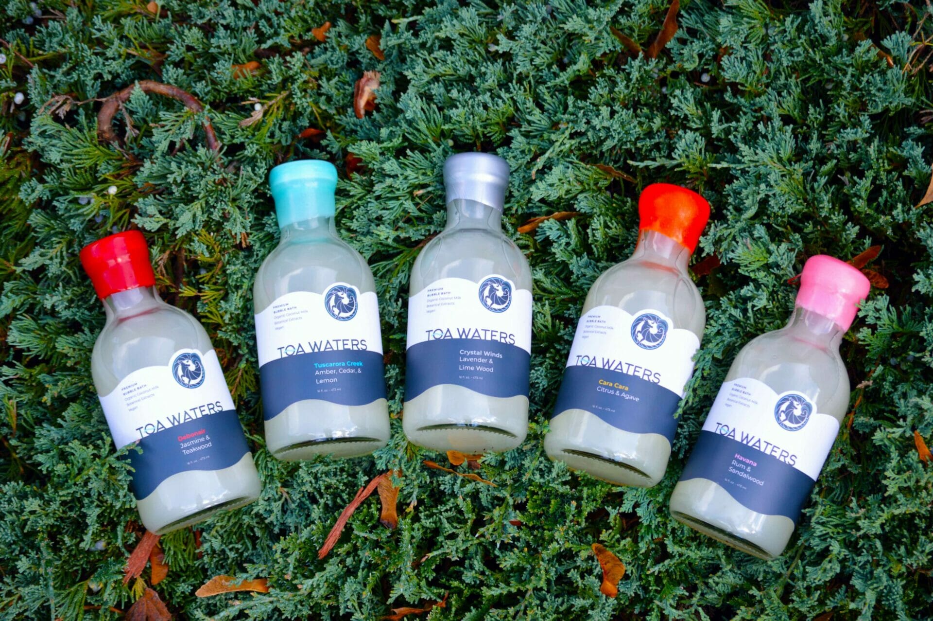 The Rejuvenation bubble bath Collection by TOA Waters